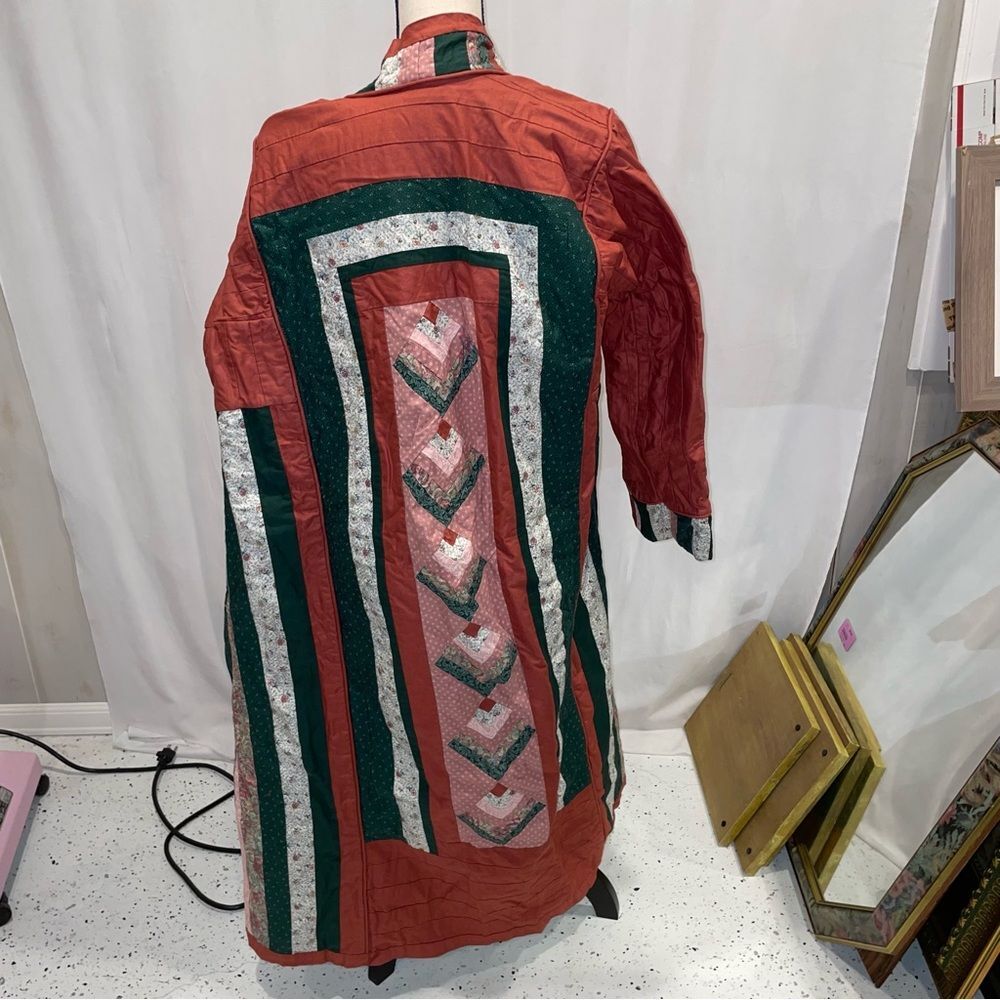 Hand Crafted Multicolor Quilted Robe - Picture 8 of 13